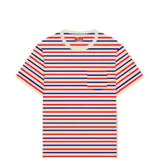 Футболка в полоску с накладным карманом Yaku