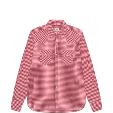 Рубашка в стиле техасана с клапанами на карманах