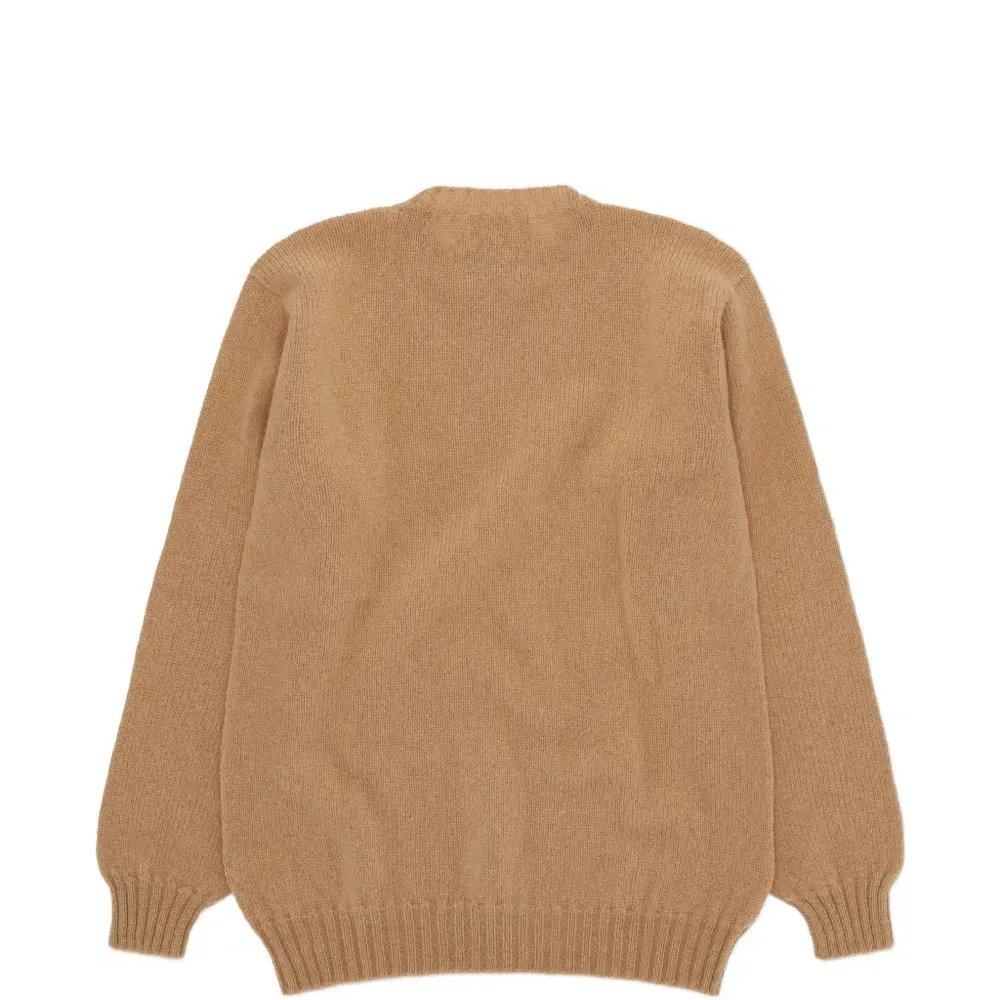 Джемпер с круглым вырезом из шетландской шерсти