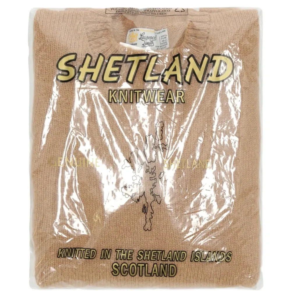 Джемпер с круглым вырезом из шетландской шерсти
