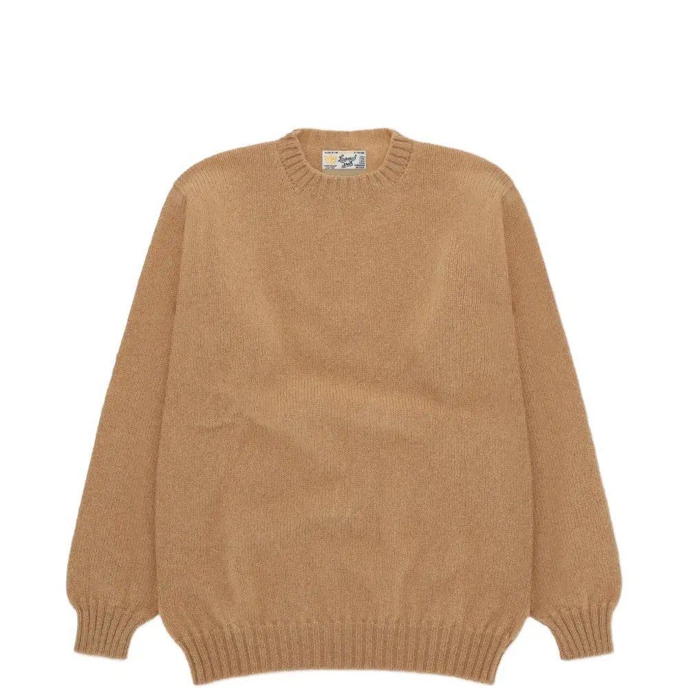 Джемпер с круглым вырезом из шетландской шерсти