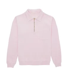 Свитшот с полузастежкой-молнией и логотипом Yale