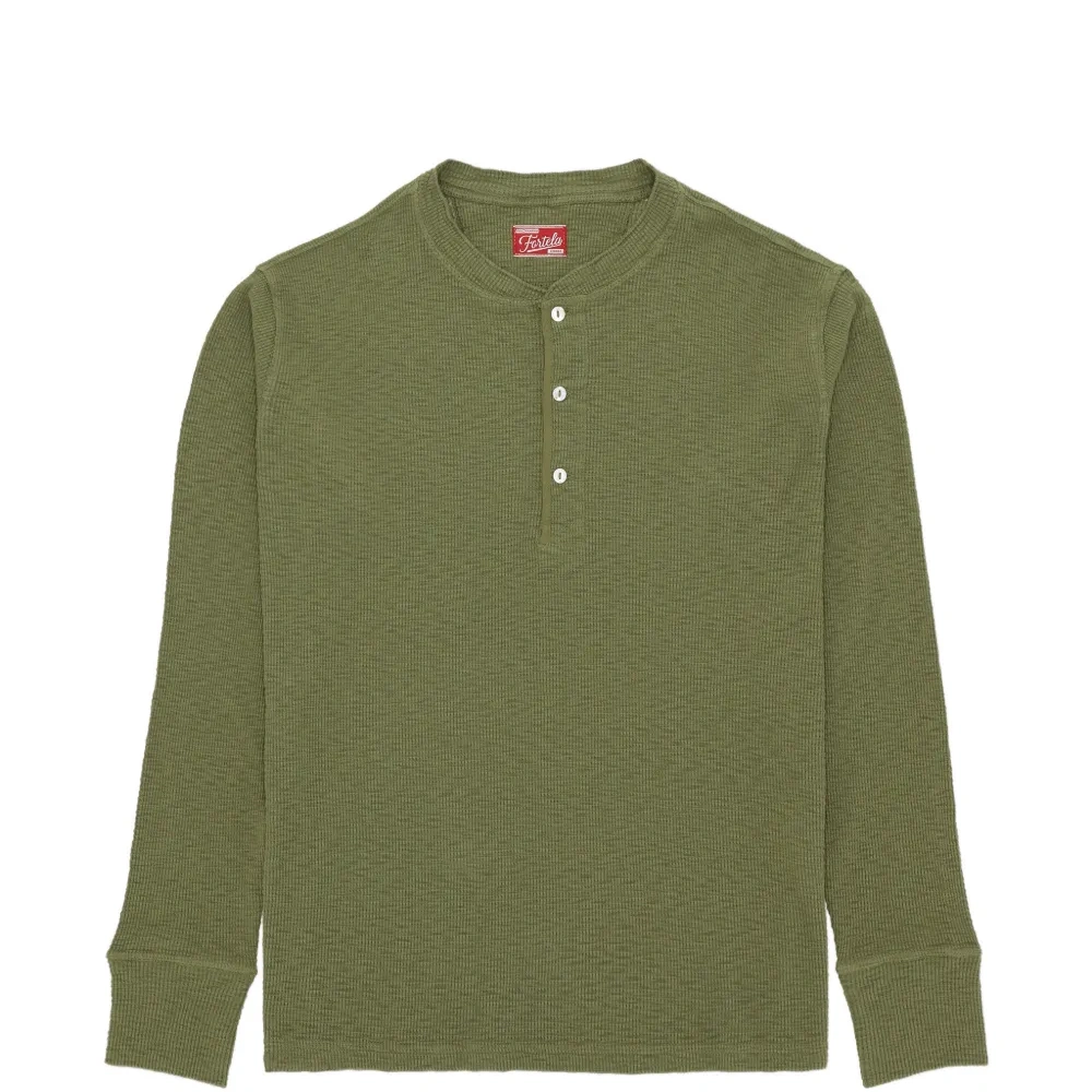 Амисская футболка Хенли в вафельную вязку