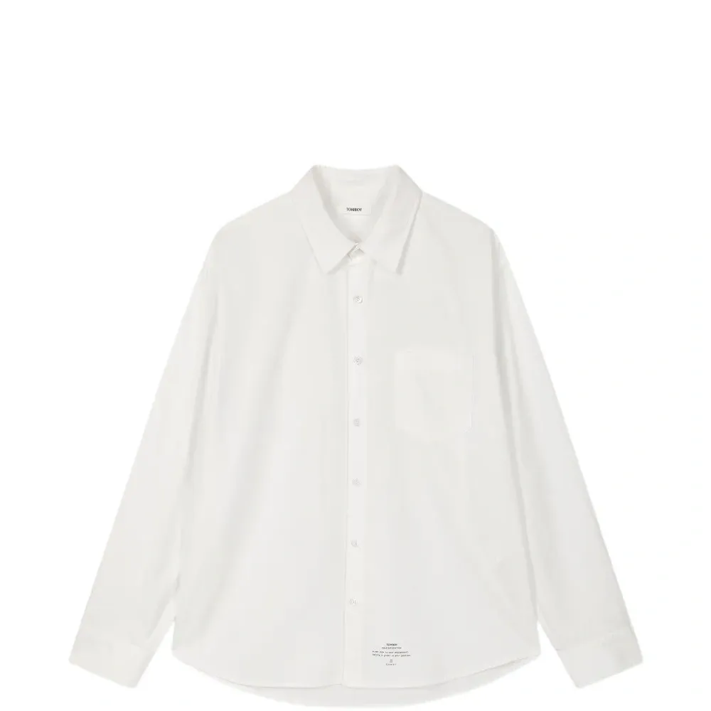 Хлопковая рубашка с одним карманом