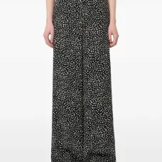 Брюки с широкими штанинами и принтом Брюки с широкими штанинами и принтом