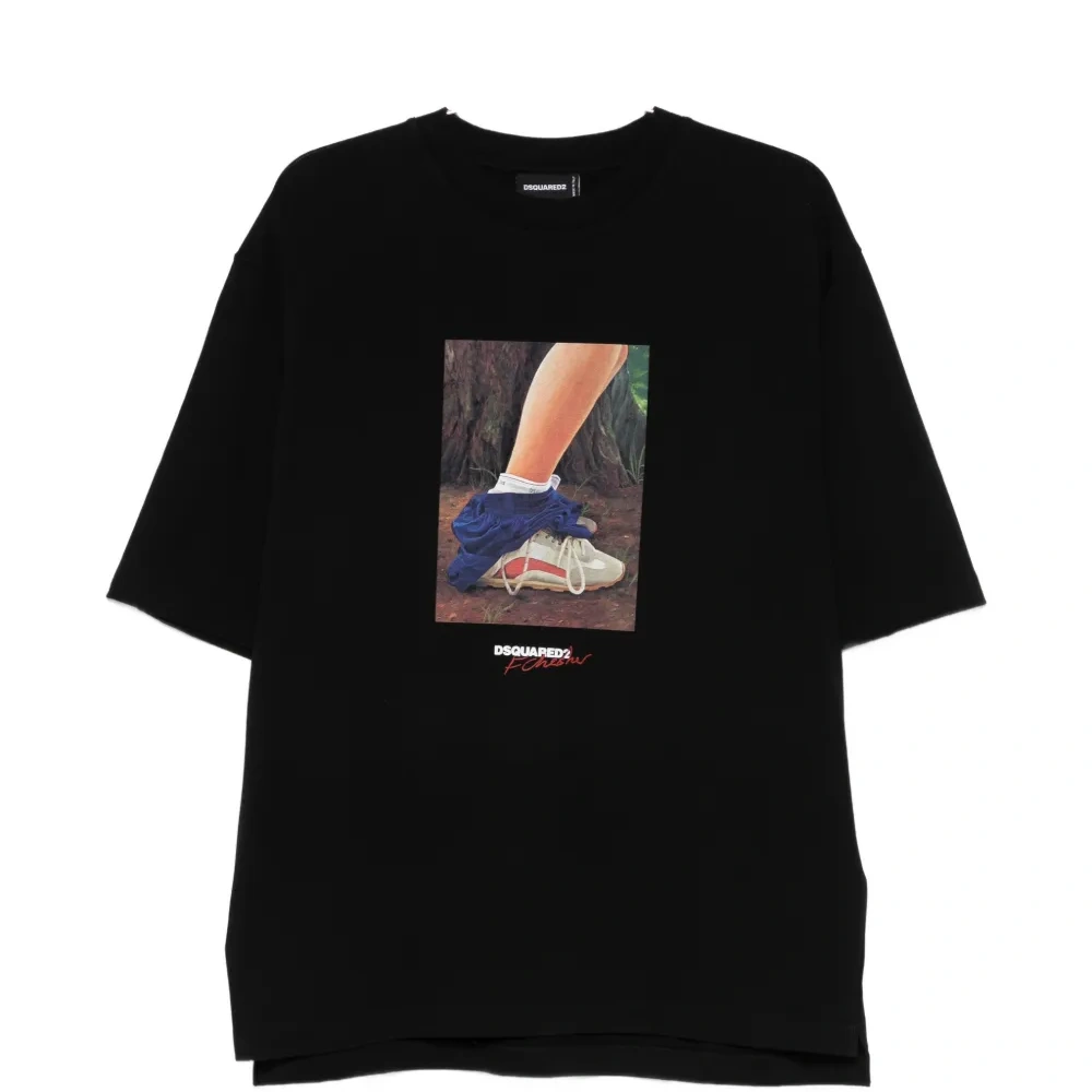 Футболка с короткими рукавами и круглым вырезом