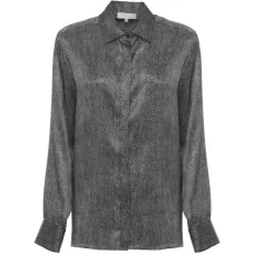 Рубашка с пуговицами и ёлочным узором