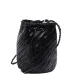 Кожаная сумка-ведро Pompom Double Jump