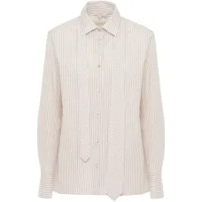 Рубашка с полосатым галстуком