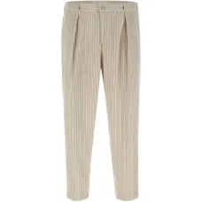 Вельветовые плиссированные брюки