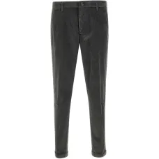 Вельветовые брюки с отворотами