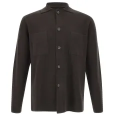 Рубашка с накладными карманами