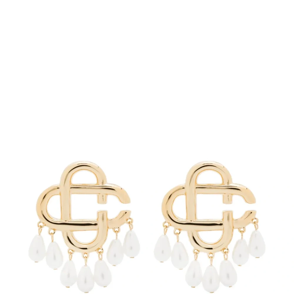 Серьги с жемчужными подвесками