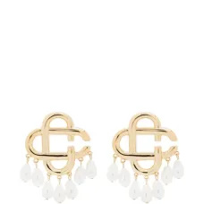 Серьги с жемчужными подвесками