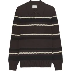 Полосатое поло с длинными рукавами Alfie