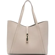 Большая сумка-тоут с пластиной-логотипом Goccia