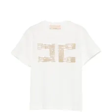 Футболка с логотипом из пайеток