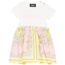 Платье в стиле барокко с короткими рукавами