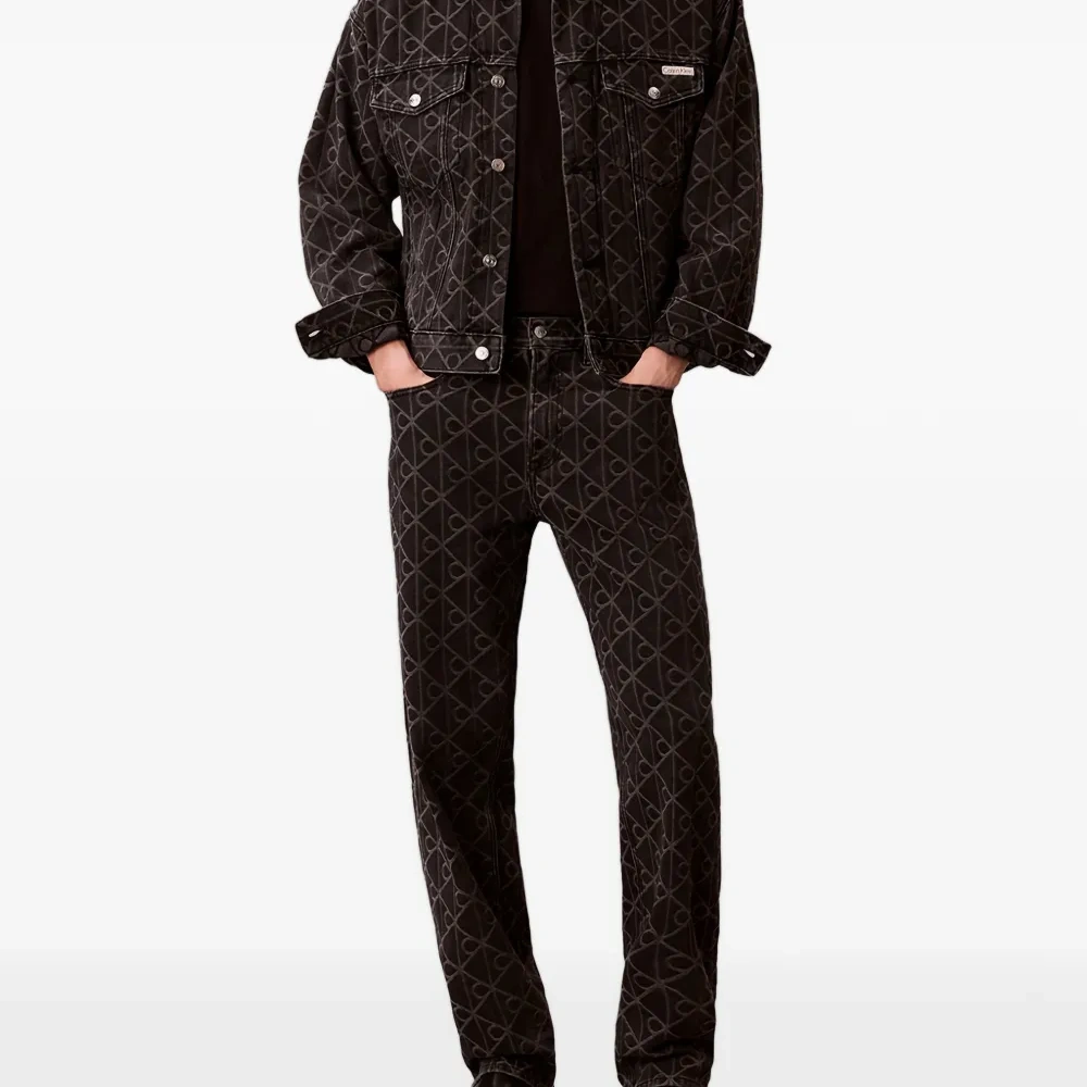 Жаккардовый джинсовый пиджак