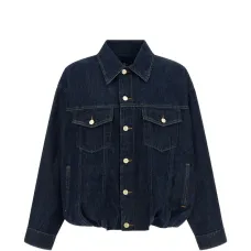 Джинсовая куртка со сборками