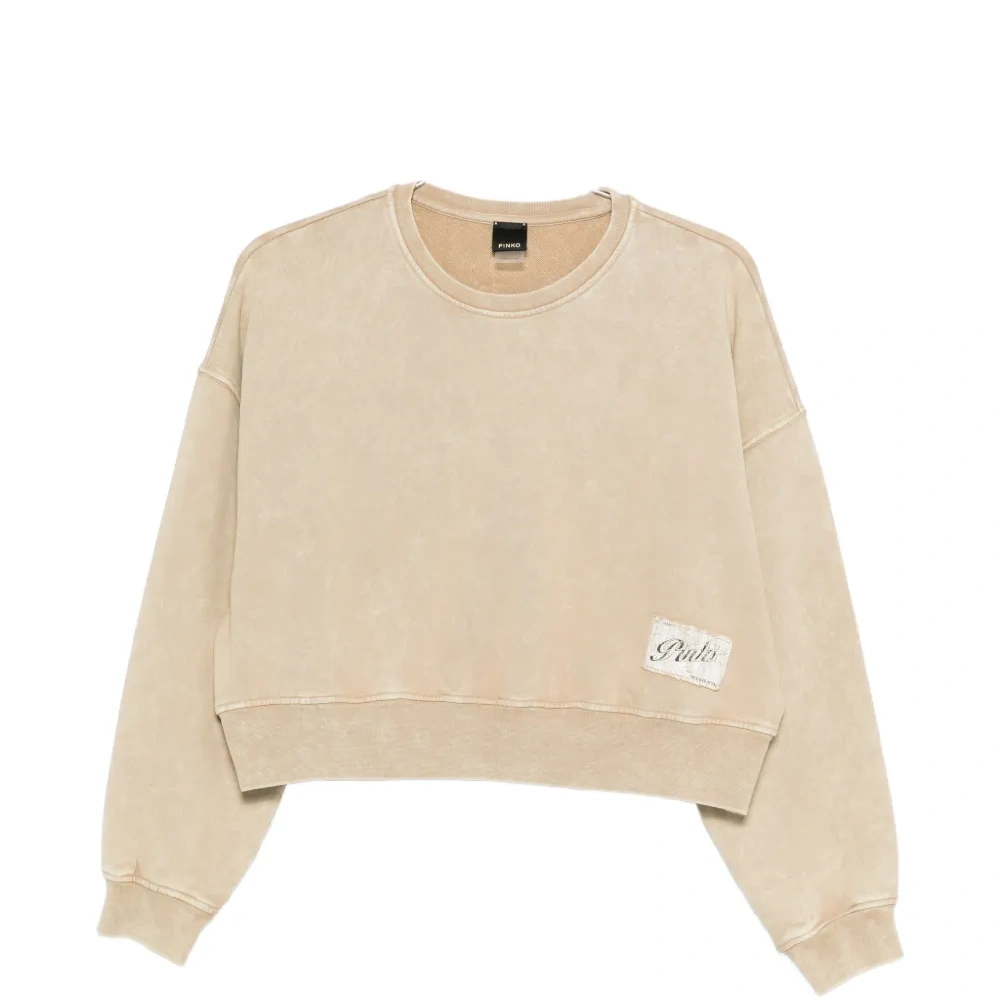 Укороченный свитшот с логотипом