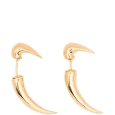 Серьги-капли с акульим зубом