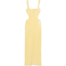 Макси-платье с отделкой пайетками