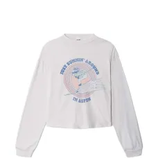 Свободный лонгслив с графическим принтом