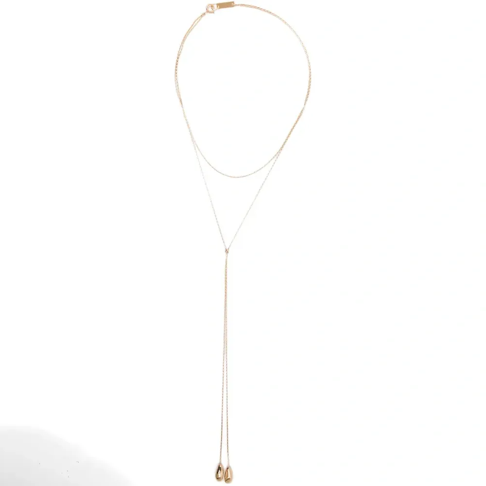 Многослойное ожерелье с подвесками