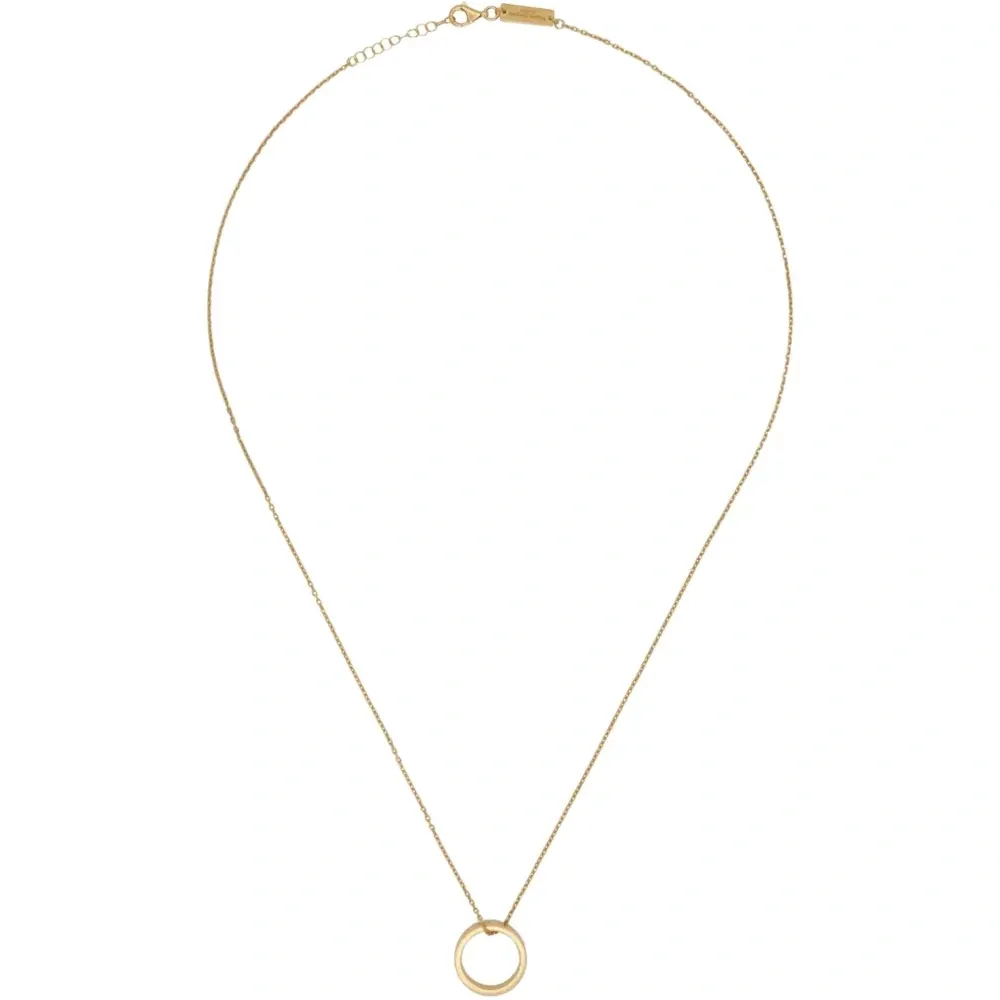 Минималистичное кольцо-кулон на цепочке с фирменной гравировкой Numeric