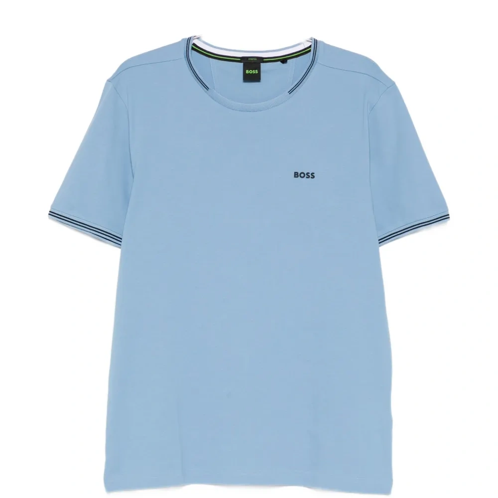 Футболка с полосатой отделкой