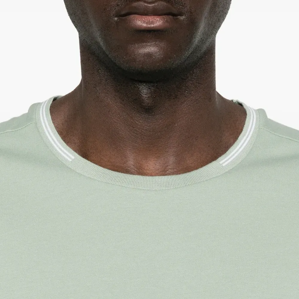 Рифленая футболка с короткими рукавами