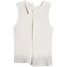 Вязаный топ-майка