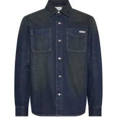 Рубашка-овершот с накладными карманами с клапанами