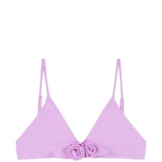 Топ-бикини с цветочными сборками