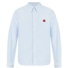 Рубашка с вышивкой в виде цветов