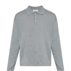 Поло с длинными рукавами на пуговицах