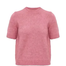 Вязаный топ с эластичными ребристыми манжетами Вязаный топ с эластичными ребристыми манжетами