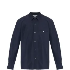 Рубашка с застежкой на пуговицы и нагрудным карманом Рубашка с застежкой на пуговицы и нагрудным карманом