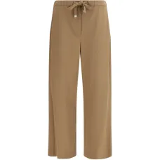 Укороченные брюки на завязках