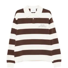 Поло с полосками и логотипом Rey