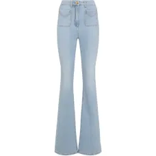 Джинсы-клёш с карманами