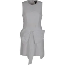 Мини-платье без рукавов с бантом