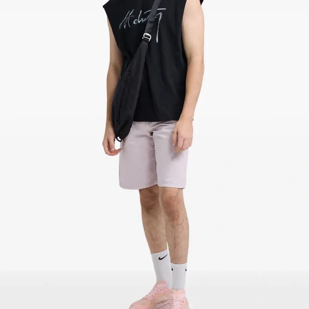 Майка без рукавов с эффектом потертостей