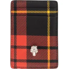 Кардхолдер с тартановой (клетчатой) расцветкой и магнитным держателем Кардхолдер с тартановой (клетчатой) расцветкой и магнитным держателем