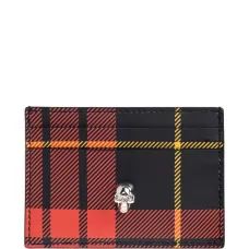Кардхолдер с черепом в тартановой расцветке Кардхолдер с черепом в тартановой расцветке