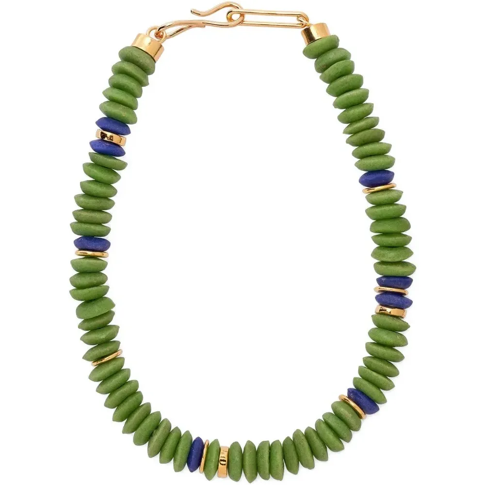 Ожерелье Laguna с бусинами цвета фисташки