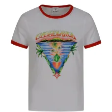 Футболка с принтом и круглым вырезом