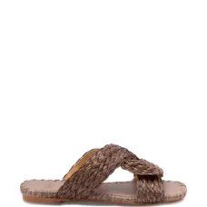 Плоские сандалии Padme/258 из плетёной рафии