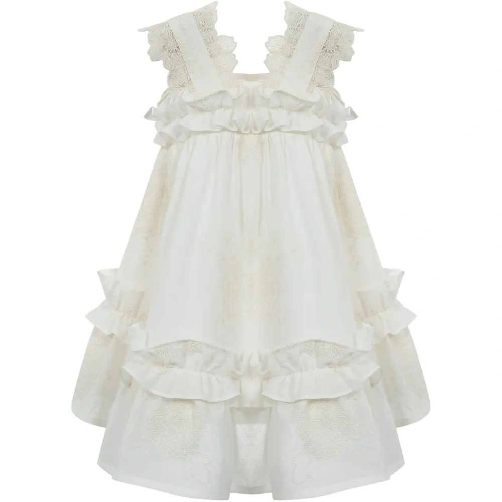 Платье с оборками